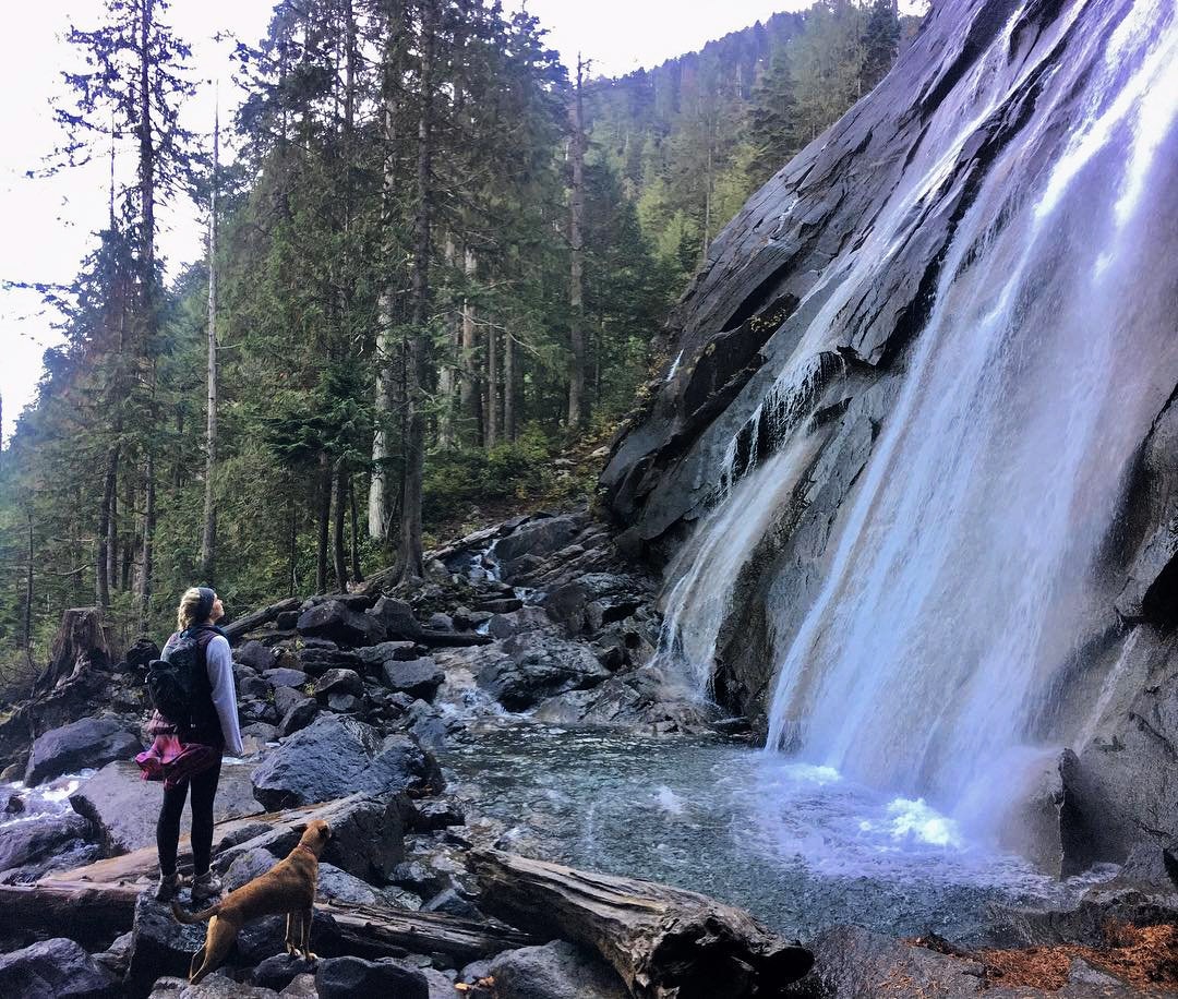 Get outdoors and enjoy the waterfall at Bridal Veil Falls in Bothell, Washington